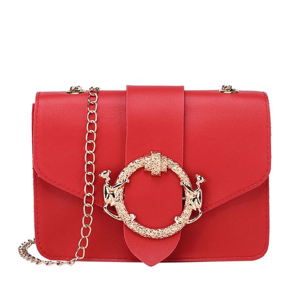

lady one-shoulder chain square sling bag new coin purse cool monkey head crossbody change packet shoulder bag 2020