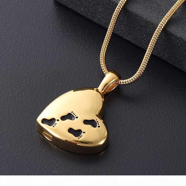 

ijd12450 minicremation печати в моем сердце жизни память кремация урна ожерелье keepsake подвеска ювелирные изделия ash держатель урна, Silver
