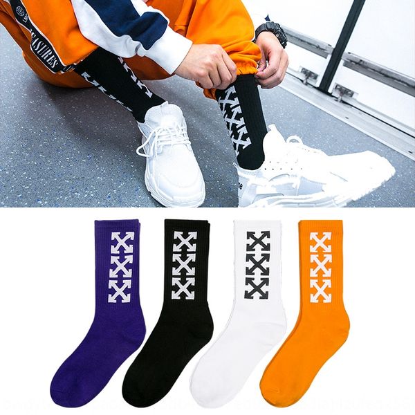 

fl2hg street fashion fashion hiphop women cotton and socks men mid calf cotton socks stylish couple street skateboard sport mid-calf length, Black