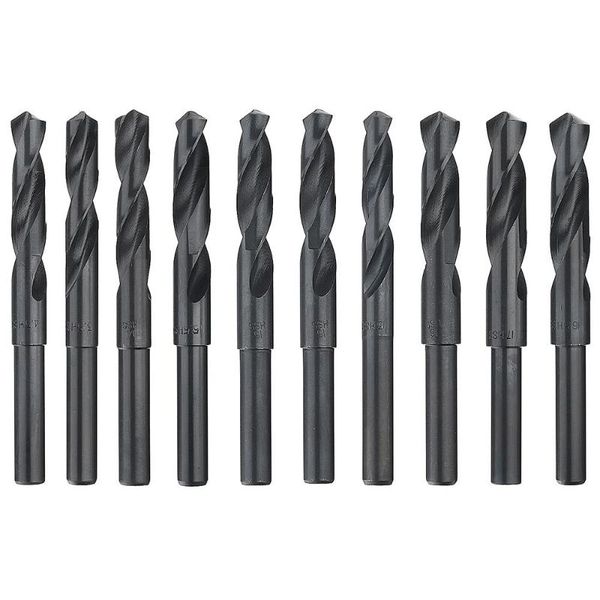 

1pc high speed steel black oxide reduced shank drill bit with 1/2 inch shank twist drill bit new