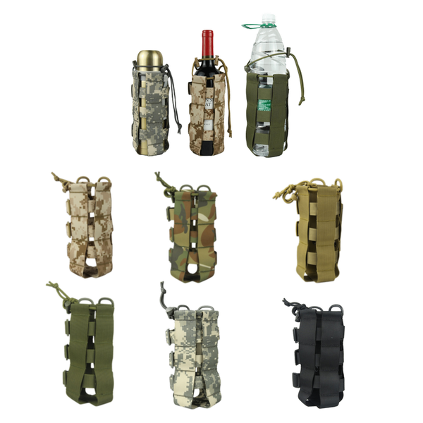 

0.5l-2.5l water bottle pouch oxford canteen cover outdoor travel hiking drawstring water bottle holder kettle carrier bag
