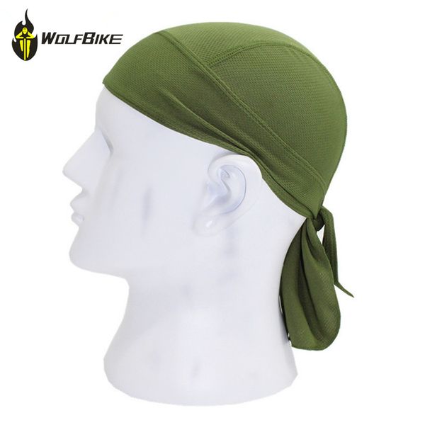 

wosawe outdoor cycling cap quick dry clean headpiece headband cap summer men riding ciclismo riding hood caps sports bandana, Black