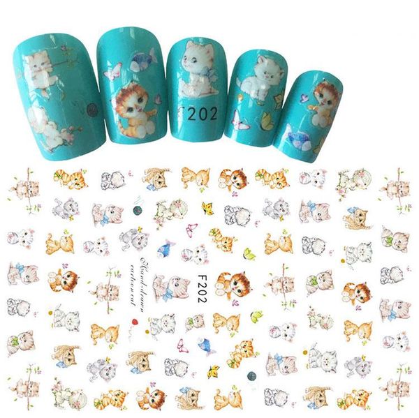 

Ins style 20styles Nail salon Waterproof Lovely and sweet Paste type Manicure patch asting popular student Colorful 3D Nail stickers