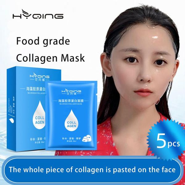 

Seaweed collagen Moisturising and Hydrating Anti Puffiness Black face Skin Care Increase Whitening mascarilla Wholesale face masks