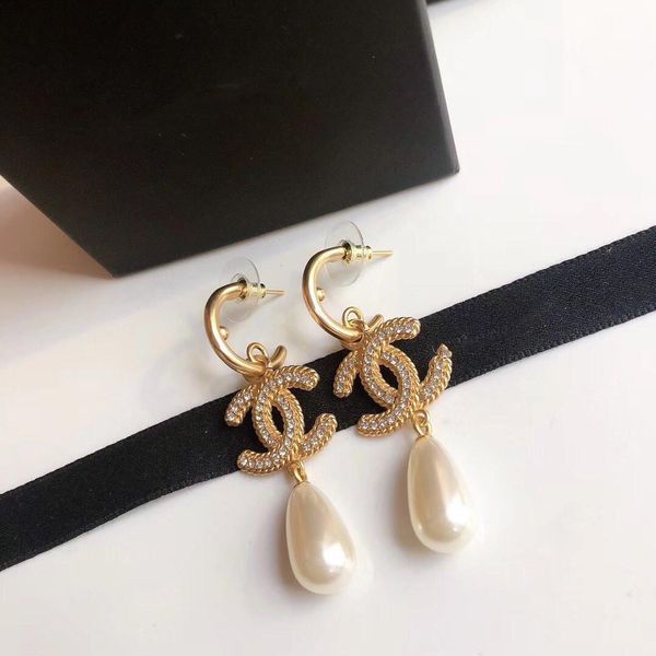 

new products earrings blue oil drop earrings brass material with s925 sterling silver needle earrings for woman