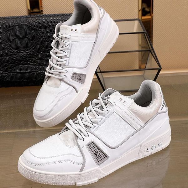 

luxury mens shoes casual luxury fashion trainers sneakers casual shoes with box chaussures pour hommes luxury design mens shoes fast ship, Black