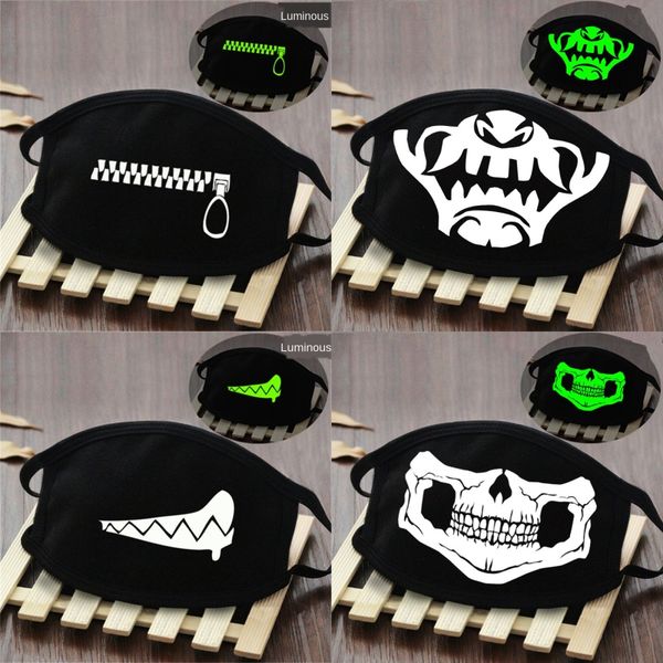 

women fashion er 4 layers folding washable designer printed face mask reusable dust mouth particulate protective cotton f #415#726, Black