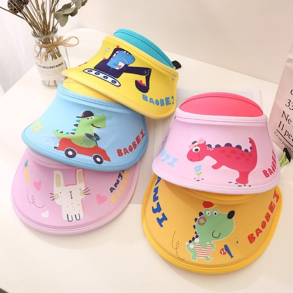 

children's large eaves roof boys and girls summer sun-proof sunscreen hat for boys and girls cartoon baby sun beach hat for kids, Blue;gray