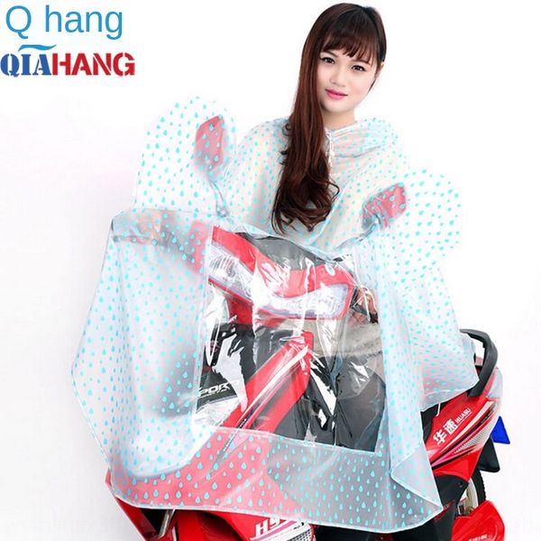 

lpkzh hickened car poncho with mirror cover korean fashion transparent motorcycle electric vehicle electric vehicle crystal motorcycle polka, Red;brown