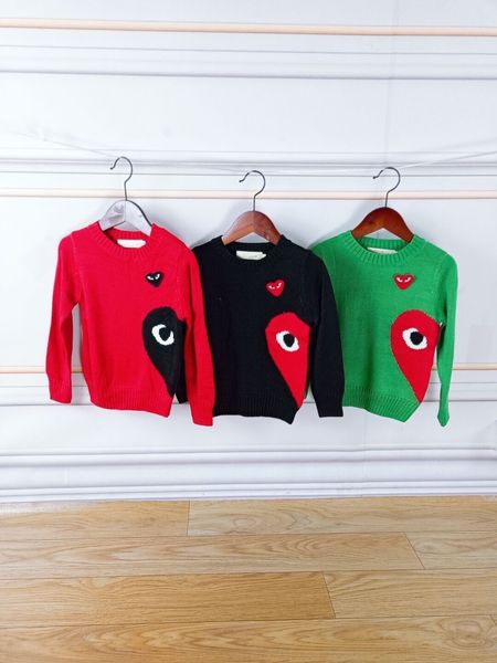 

ins love play children's sweater for boys and girls fashionable sweater three colors, Blue