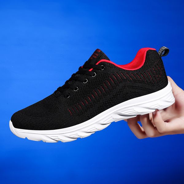 

breathable men's running shoes outdoor comfortable lace up sports male sneakers stability anti-skid zapatillas deportivas hombre