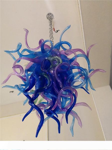 

small size blue pretty glass chandelier modern italian design art chandeliers for l building lobby hallway decor