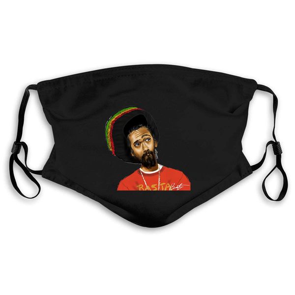

bob marley men summer white print print male men plus size mask women kids pm25 izzal