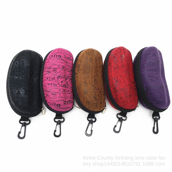 

sun sun eav zipper anti-pressure glasses case sunglasses case, Blue