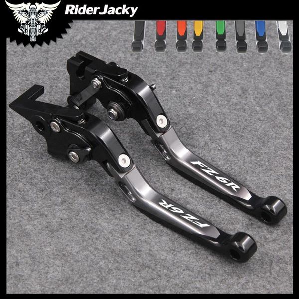 

riderjacky folding extendable motorcycle brakes clutch levers for fz 6r fz6r 2009-2020 2011 2012 2013 2014 2020 2020