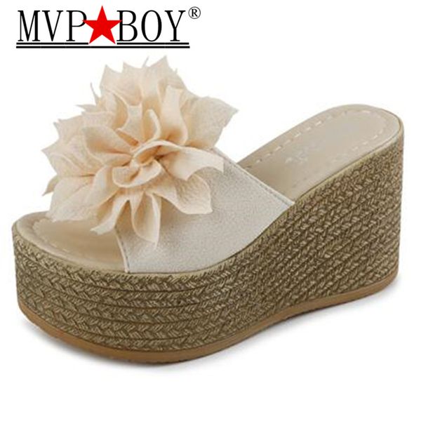 

mvp boy summer women mules wedge slippers garden shoes handmade artifical pearl shoes jelly color casual beach slippers, Black