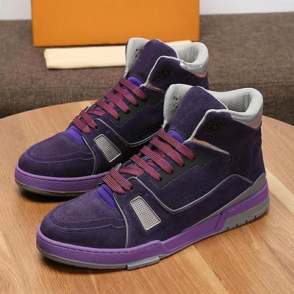 

fast delivery trainer sneaker mid -men 's shoes autumn and winter vintage footwears lace -up plus size men shoes scarpe sportive d, Black