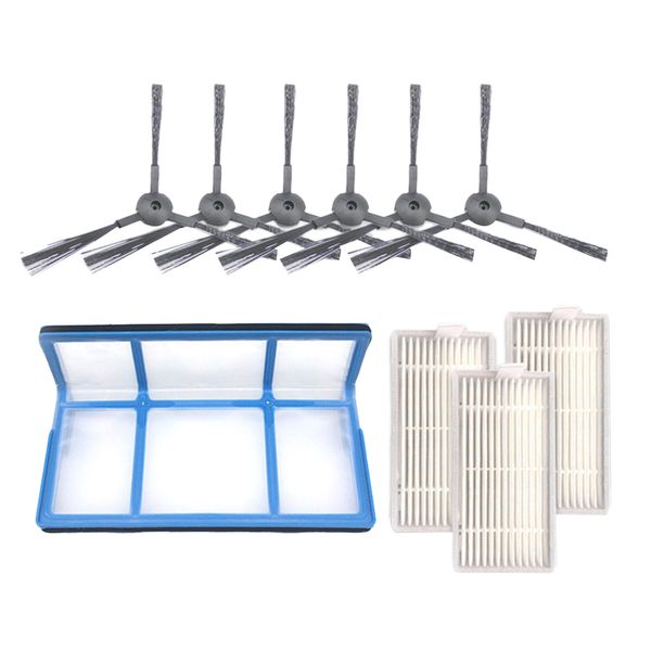 

filter set replacement for ilife v3/v5/v5s vacuum cleaner 6xside brushes