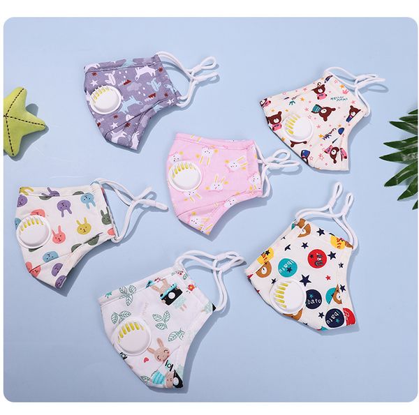

kn95 kids face mask reusable cotton mask Adjustable masks with filter to prevent dust and pollen, PM2.5 Washable masks DHL shipping Stock!