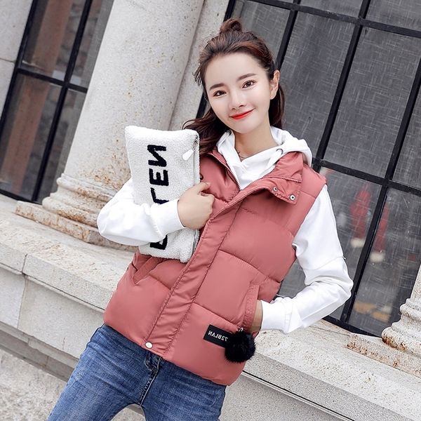 

style new short middle school girl theis fengxin short female versatile vest vest fashionable versatile, Black;white