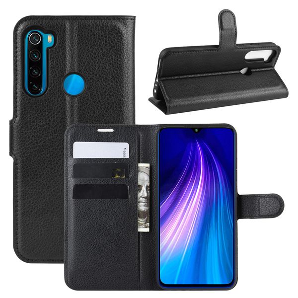 

8-t (6.3inch) case for xiaomi redmi note 8t cover wallet card stent book style flip leather protect cases black t8 red mi note8t