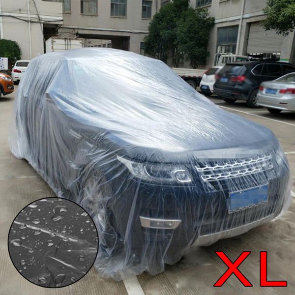 

clear car cover seamless waterproof disposable transpartent rubber band