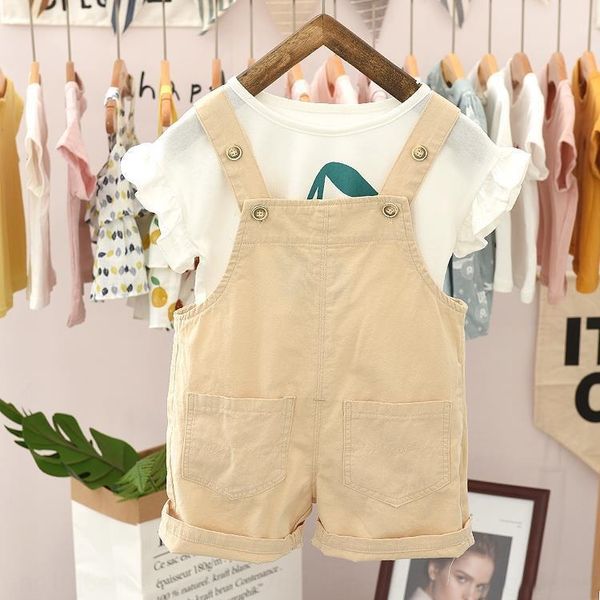 

toxbw baby suspender shorts summer fashion 2020 new boys' and girls' suspender western style thin children's casual pants sli, Blue