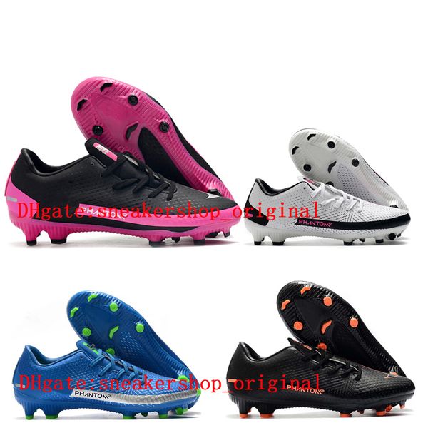 

2020 mens soccer cleats phantom gt fg soccer shoes outdoor football boots scarpe da calcio hot, Black