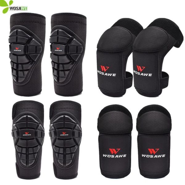 

wosawe kid knee pad soft elbow kneepad sets 4-14 child scooter hockey roller bike bicycle snowboarding ski body protector kit, Black;gray