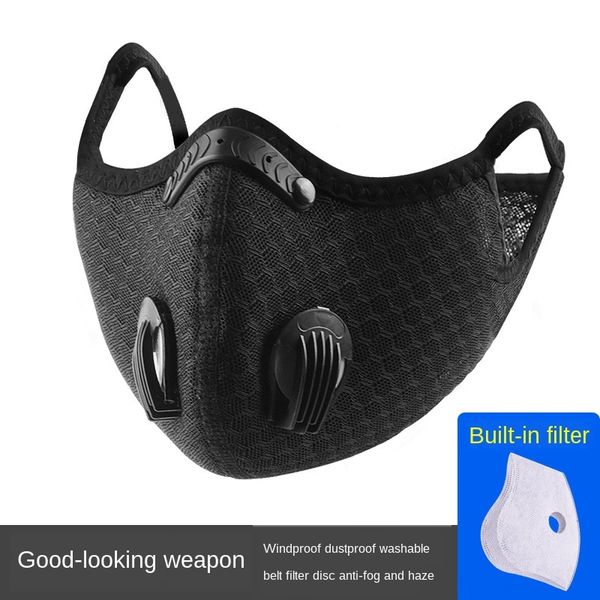

filter breathable mesh bicycle bicycle cycling filter breathable mesh mask cycling mask mask, Black