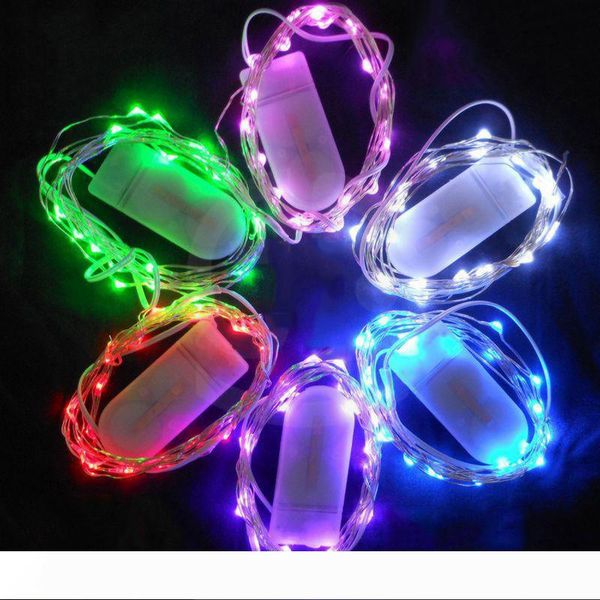 

led string light 2m 20leds small battery operated led light silver wire copper string light for xmas halloween party decor