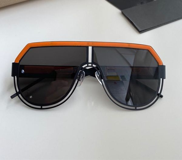 

new men sunglasses 2231 fashion big oval sunglasses coating grey and brown lens metal frame color plated frame uv400 lens quality, White;black