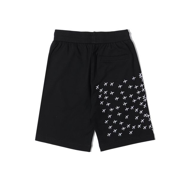 

mens high street упругие талии шорты брюки движения hip hop основы брюки вышивки высокого качества хлопка cutton короткие цвет повседневные, Black