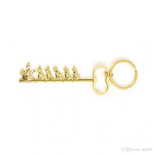 

forbidden city gift] keychain the highest level of the royal building logo - the beast keychainkeychain brand designer11, Silver