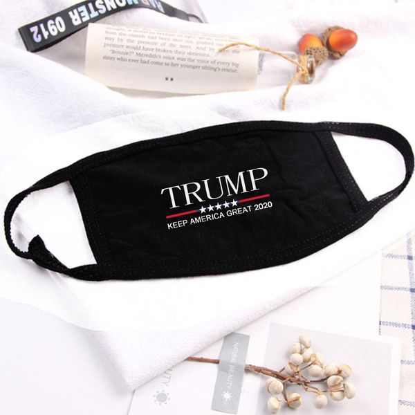 

trump cotton face masks cycling anti -dust woman men fashion designer masks printed washable face mask 5 styles fy9122, Black