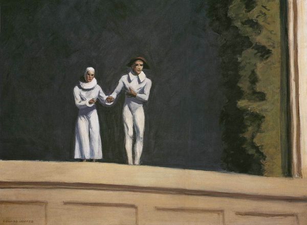 

edward hopper two comedians home decor handpainted &hd print oil painting on canvas wall art canvas pictures 200801