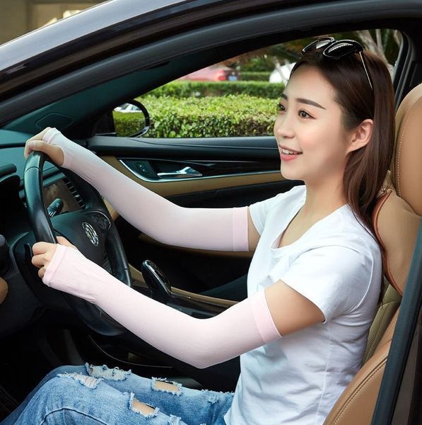 

sun-proof ice ice silk sleeve uv-proof arm sleeve thin long driving style