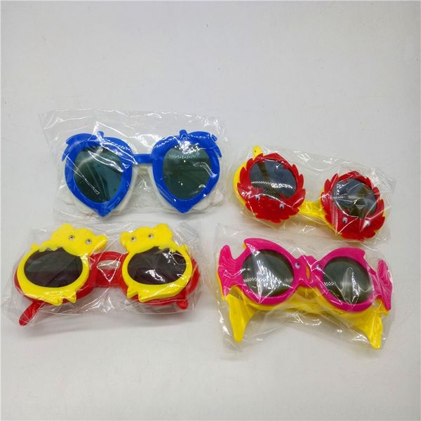 

yr1i2 creative children's color double-layer gift two-yuan shop creative children's color double-layer sun sunglasses glasses gift, Blue