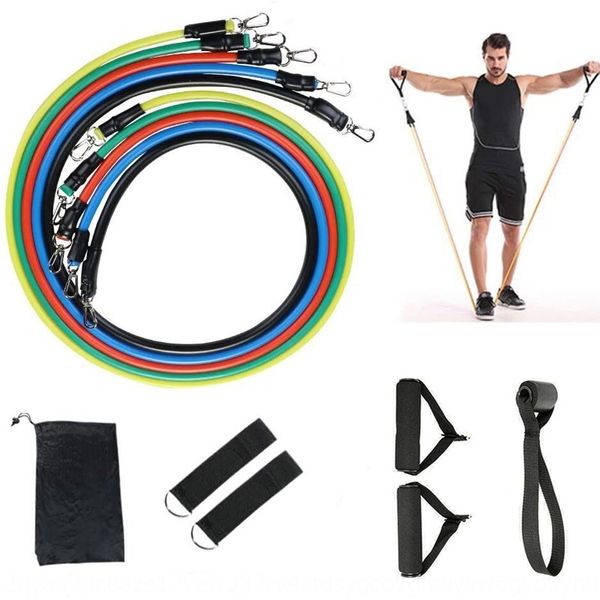 

1s1t6 1 set of rope resistance belt household fitness men's and women's tension device chest muscle 1 set of tension rope resistan