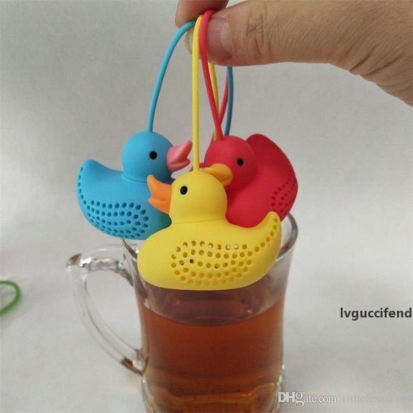 

mini silicone duck tea infuser new arrivel duck tea strainer teapot filter loose tea leaf herbal tools
