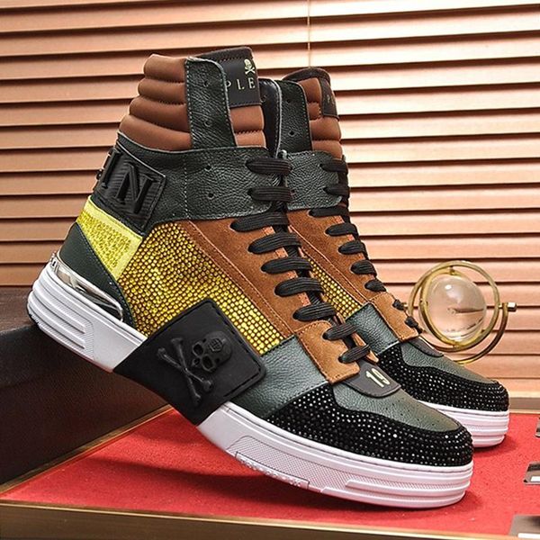 

luxury winter breathable fashion men shoes sneakers with box classic flats phantom kick $hi -crystal fashion mens shoes boots fast ship, Black