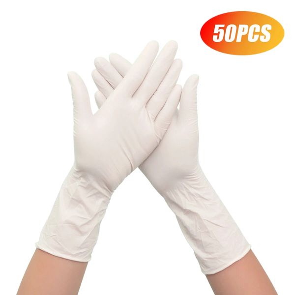 

xansie 50*pcs disposable nitrile rubber bbq gloves waterproof glove