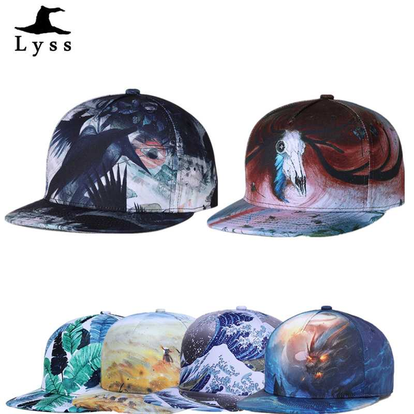 

adjustable snapbacks hats men woman hip hop outdoor casual cap fashion print baseball snap back caps multicolor, Blue;gray