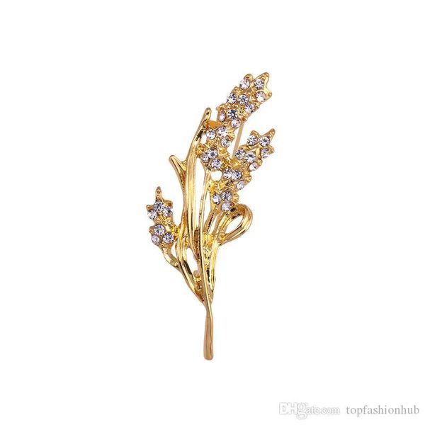 

wheat brooch alloy plating brooch alloy water drill pin star accessories of the same style, Gray