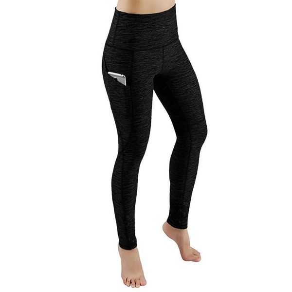 

women fitness legging pants workout out pocket leggings fitness sports running athletic pants leggins, Black