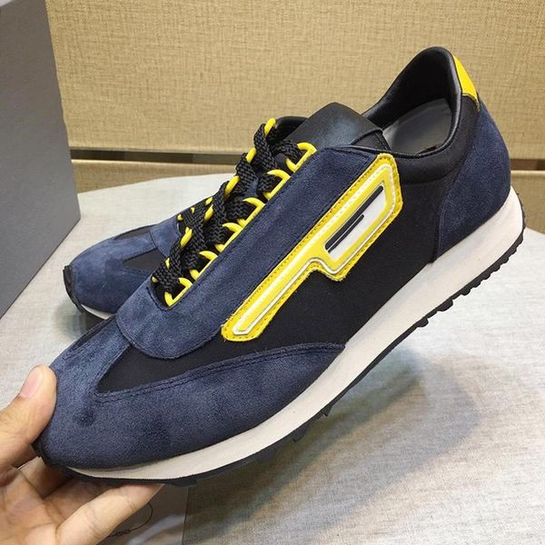 

замша и нейлон кроссовки мужчина "; s обуви удобной осени и зима lightweight урожай открытых полуботинки low top lace -ды мужчины sho, Black