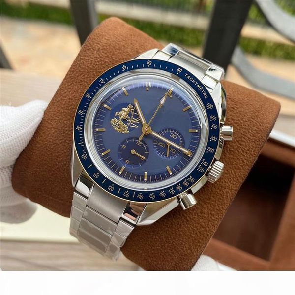 

i criminal watch super timing code fine steel case 42mm in diameter men 's mechanical multi -function limited designer watch, Slivery;brown