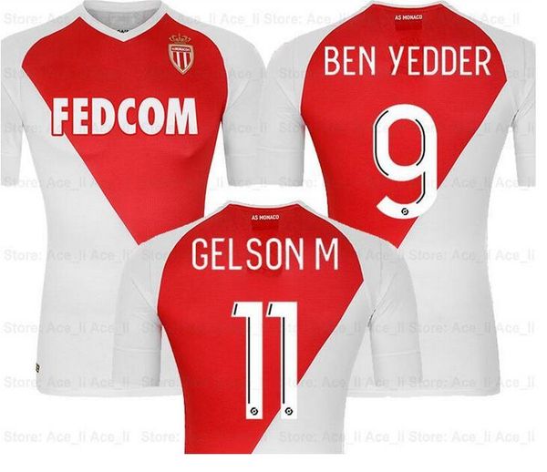 

20 21 таиланд качество монако дома футбол джерси ben yedder желсон .м йоветич golovin 2020 2021 fabregas кейт балда away футбол рубашка, Black;yellow