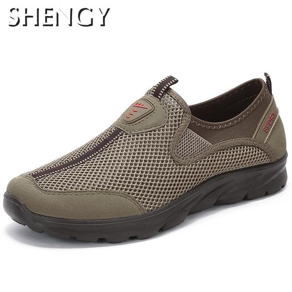 

2020mesh casual shoes men 2020 new lightweight sleeve breathable casual shoes for men fashion walking flat sports size, Black