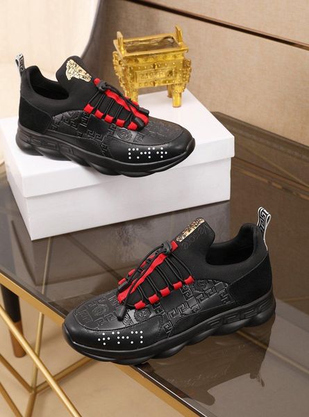 

2020y limited edition medusa casual sneakers high-end comfortable breathable individual joker running men's shoes, size: 38-45, Black